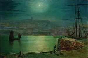 Grimshaw: Whitby Harbour By Moonlight
