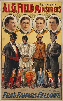 Appropriated: White actors faces appear with their blackface ?