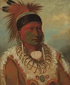 Talons: The White Cloud, Ioway Chief, by George Catlin