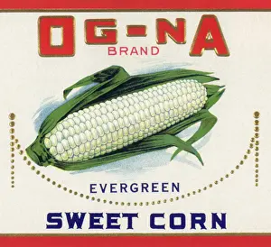Vegtable: White Corn Label