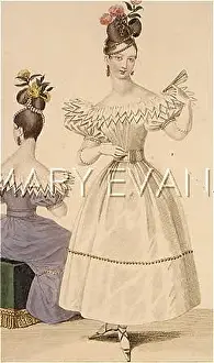 Vandyked: WHITE DRESS 1829