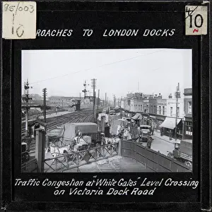 Silvertown: White Gates Level Crossing, Canning Town, Newham, London