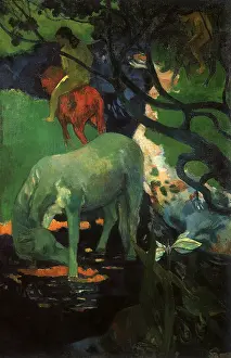 Equines: The White Horse, by Gauguin