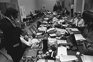 Clutter: White House Press Room during President ?