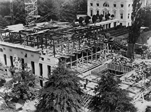Grander: White House West Wing construction, 1934. FDR
