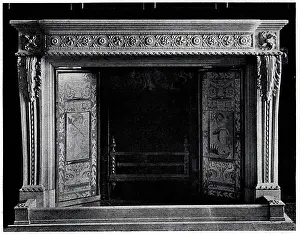 Mantlepiece: White Marble Mantlepiece