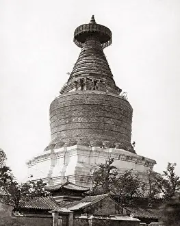 Peking: White Pagoda Buddhist Temple, Peking, Beijing, China