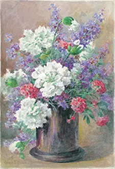 Catmint: White, pinks and catmint'. Flowers in vase