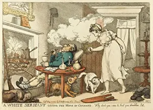 Serjeant: A white serjeant giving the word of command