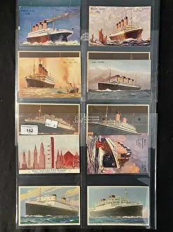 Georgic: White Star Line - ten assorted colour postcards