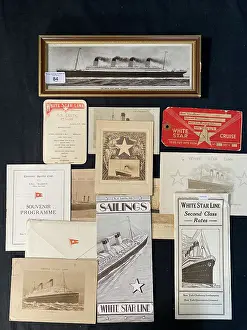 Unused: White Star Line - assorted items from different ships