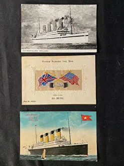 Hmhs: White Star Line - three assorted postcards