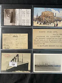White Star Line - six assorted postcards