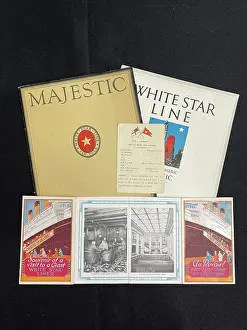Brochures: White Star Line, assorted souvenir brochures and card