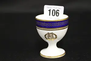 Stonier: White Star Line - blue, white and gilt egg cup