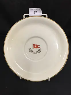 Bouillon: White Star Line - bouillon plate with logo
