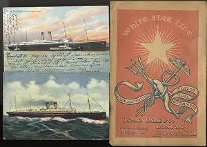 Imrie: White Star Line - brochure and two RMS Baltic postcards