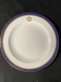 Osnc: White Star Line - Copeland Spode blue and white dinner plate