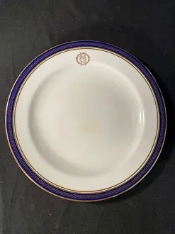 Henry Aldridge & Son Ltd.: White Star Line - Copeland Spode blue and white dinner plate