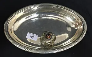 Burgee: White Star Line - Elkington plate serving dish, napkin ring