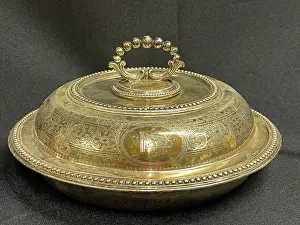 Tureen: White Star Line, First Class Elkington plate circular tureen