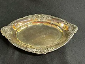 Elkington: White Star Line, First Class Elkington plate oval serving di