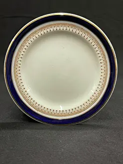 White Star Line, First Class Minton side late, cobalt blue