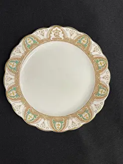 Intertwined: White Star Line, Gothic arch dinner plate with WSL initials
