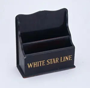 Compartments: White Star Line letter holder