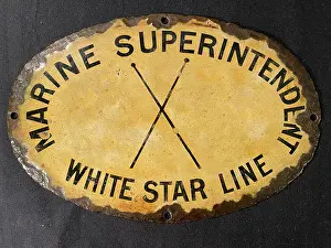 Aldridge: White Star Line - Marine Superintendent sign