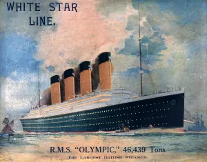 Showcard: White Star Line Olympic showcard