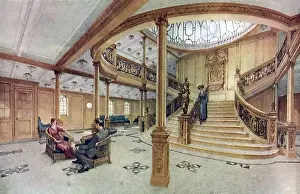 45000: White Star Line, Olympic and Titanic, main staircase