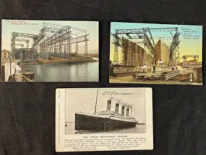 Unsinkable: White Star Line, Olympic and Titanic - three postcards
