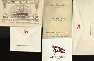 Unused: White Star Line - four paper items