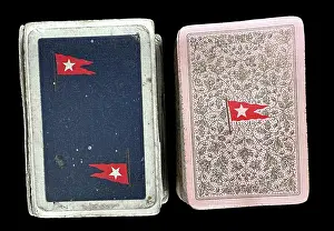 White Star Line - Two playing Card Packs and reverse design