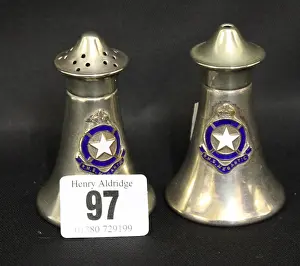 Shaker: White Star Line - RMS Megantic salt and pepper pots