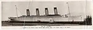 White Star Line, RMS Olympic - bookpost postcard