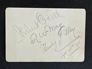 Manpower: White Star Line, RMS Olympic, dinner menu card (back)