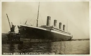 White Star Line, RMS Olympic - in dock