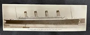 White Star Line, RMS Olympic, handwritten postcard