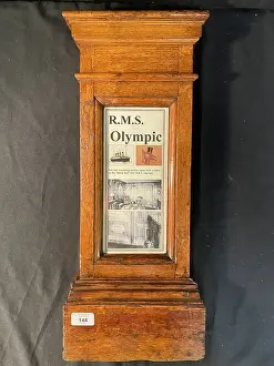 Stencilled: White Star Line, RMS Olympic - oak column section