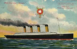 Postally: White Star Line, RMS Olympic - postcard