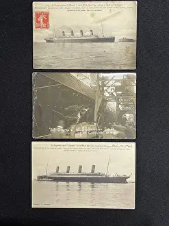 Postally: White Star Line, RMS Olympic, three postcards