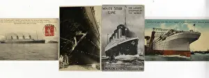 Rapp: White Star Line, RMS Olympic - four postcards