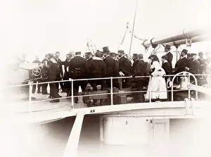 Teutonic: White Star Line, RMS Teutonic launch, royal visitors