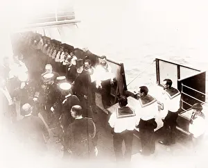 Teutonic: White Star Line, RMS Teutonic launch, royal visitors