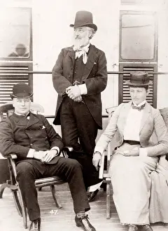 Onboard: White Star Line, RMS Teutonic launch, Beresford, Leighton