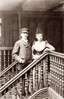 Ismay: White Star Line, RMS Teutonic launch, Bruce Ismay, wife