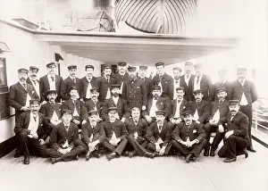 Onboard: White Star Line, RMS Teutonic launch, chief steward