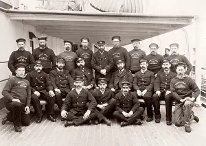 Teutonic: White Star Line, RMS Teutonic launch, engineers